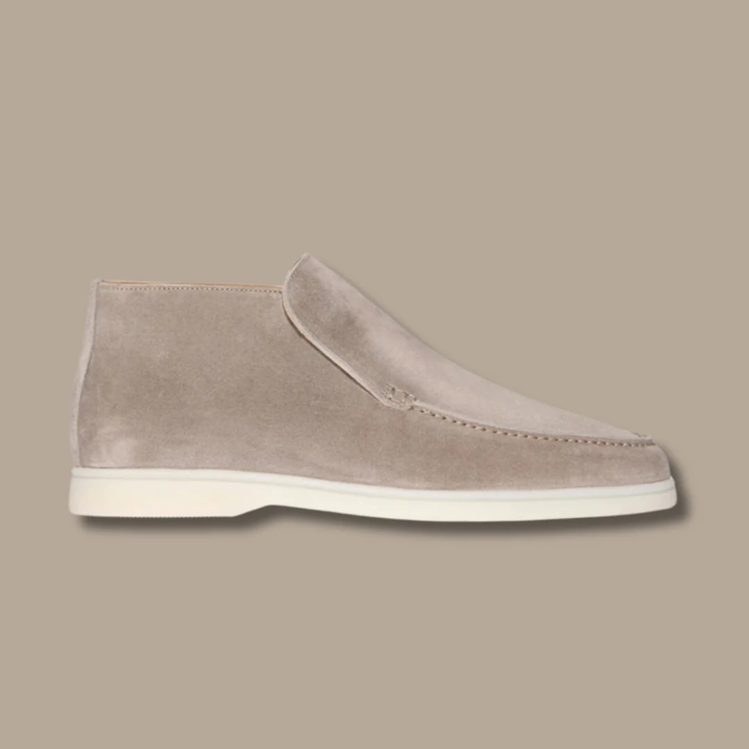 Mocassins homme confortables aspect daim