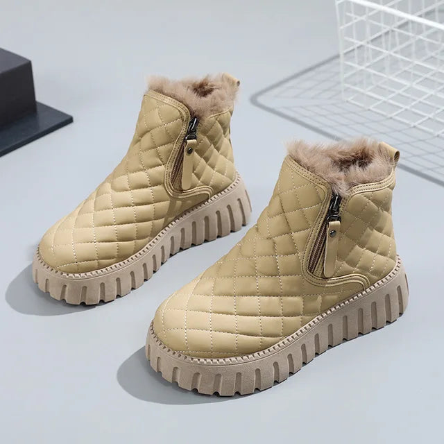 Bottes d'hiver chaudes pour femmes Confort