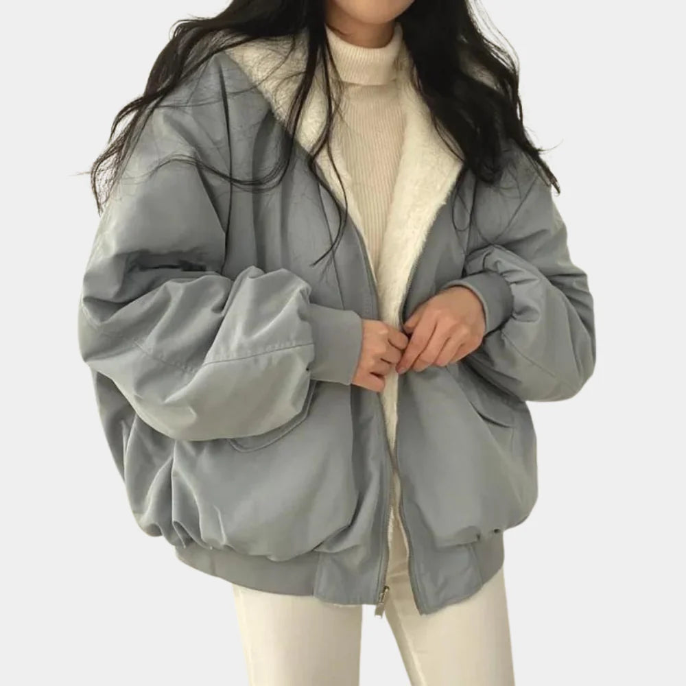 Veste d'hiver chaude pour femme avec capuche