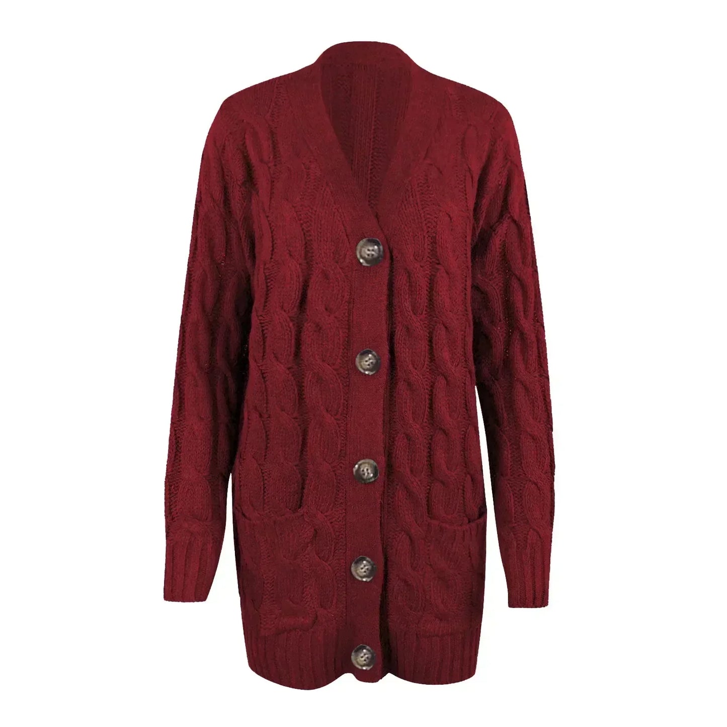 Gilet long en laine pour femme
