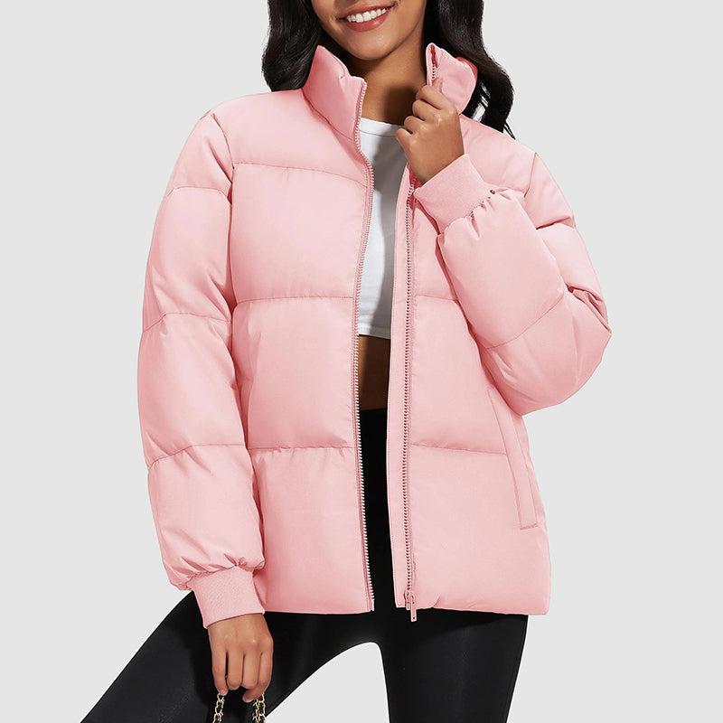 Doudoune courte col montant femme