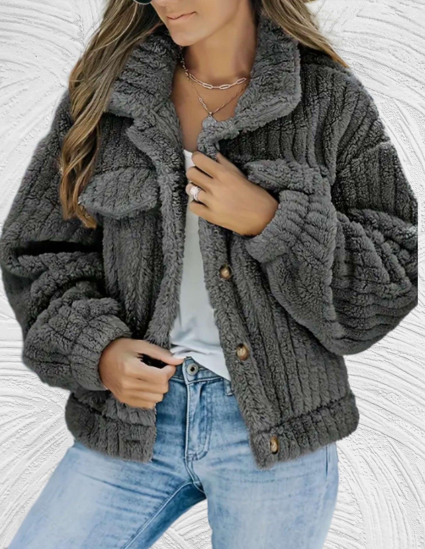 Veste en laine pour femmes Mode hivernale élégante