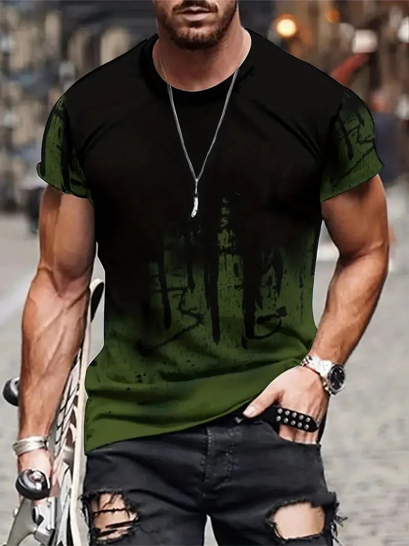 T-shirt homme gris motif Cool Splash