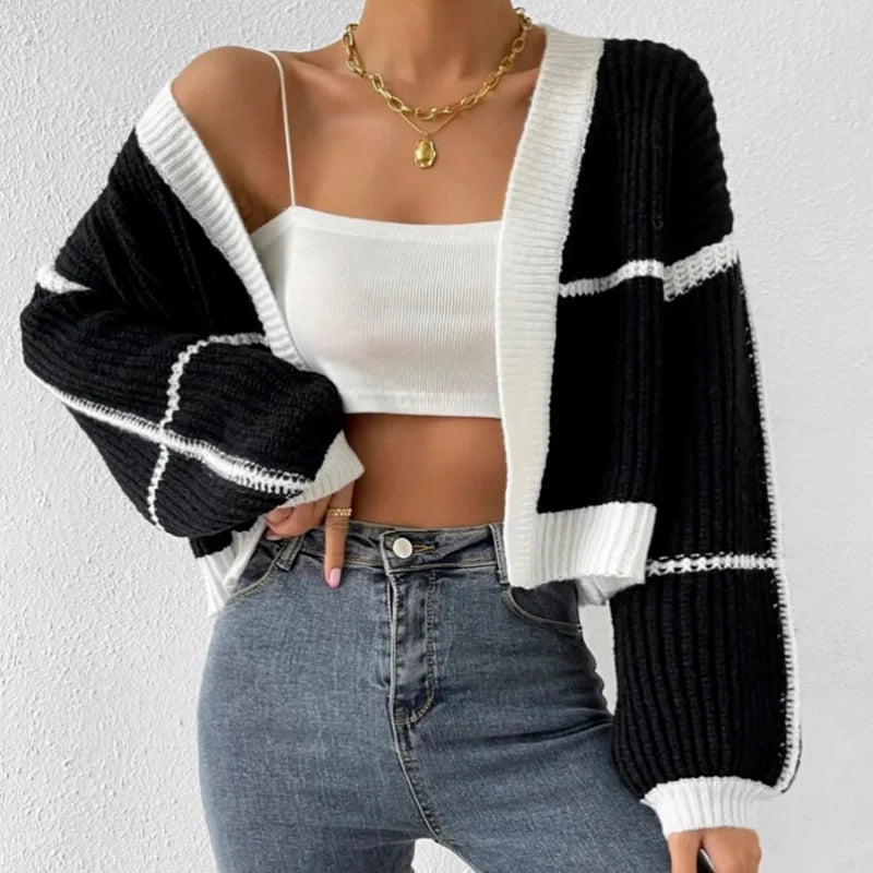 Gilet Femme Manches Longues Multicolore