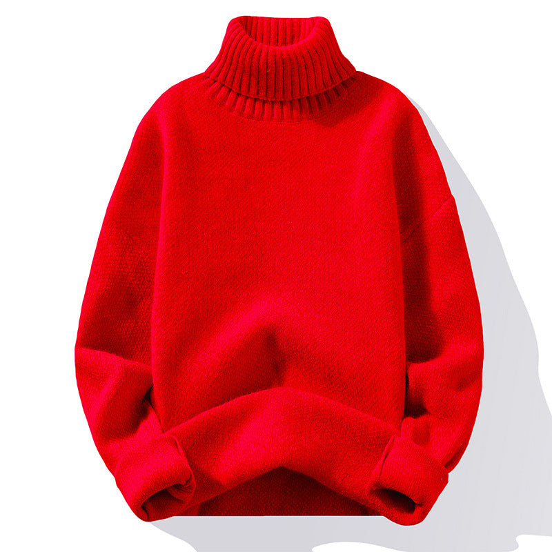 Robe en maille douce à col roulé