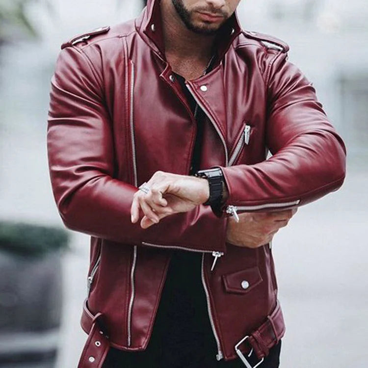 Blouson en cuir tendance printemps