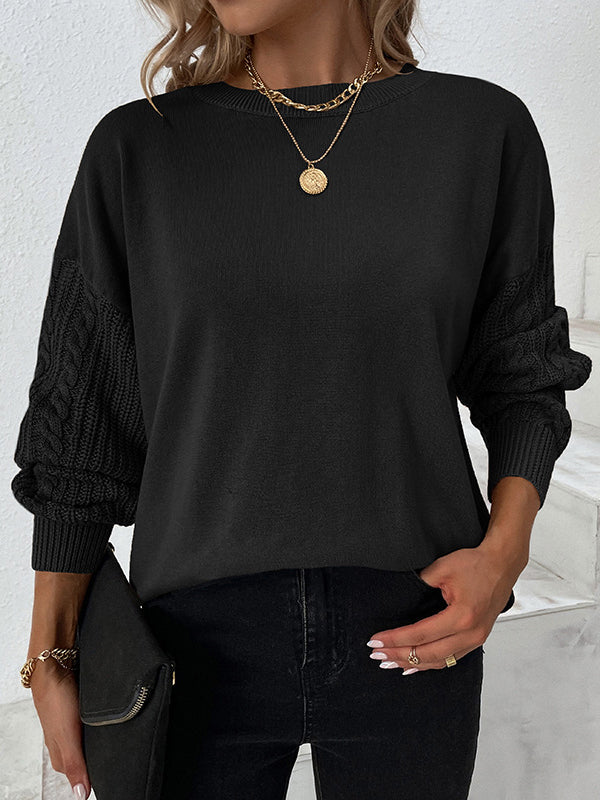 Eleganter Pullover Rundhals Winter - IdealeKleiden