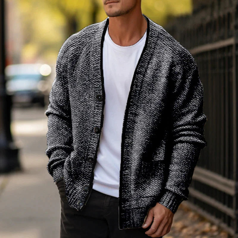 CALVIN - Pull en laine élégant pour homme - Style italien moderne