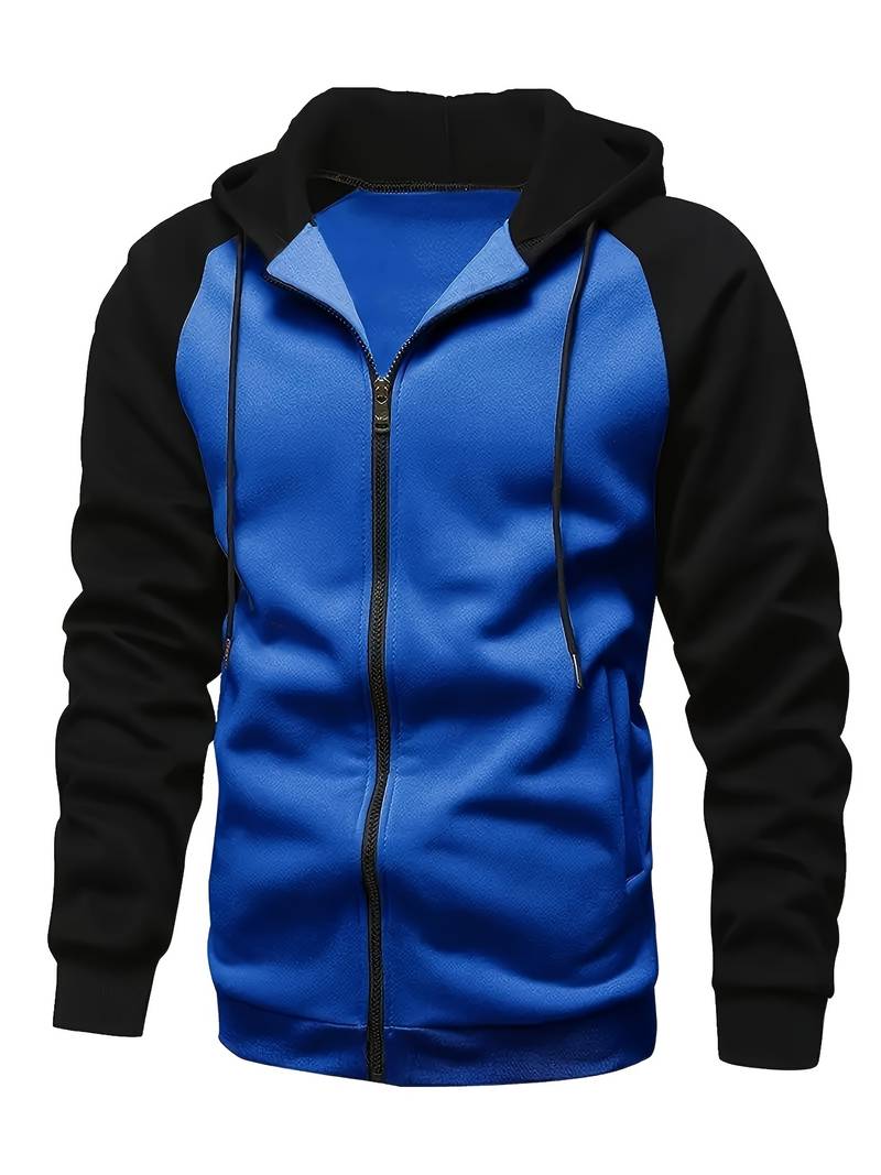 Kapuzenpullover Herren Blockfarben Modern - IdealeKleiden