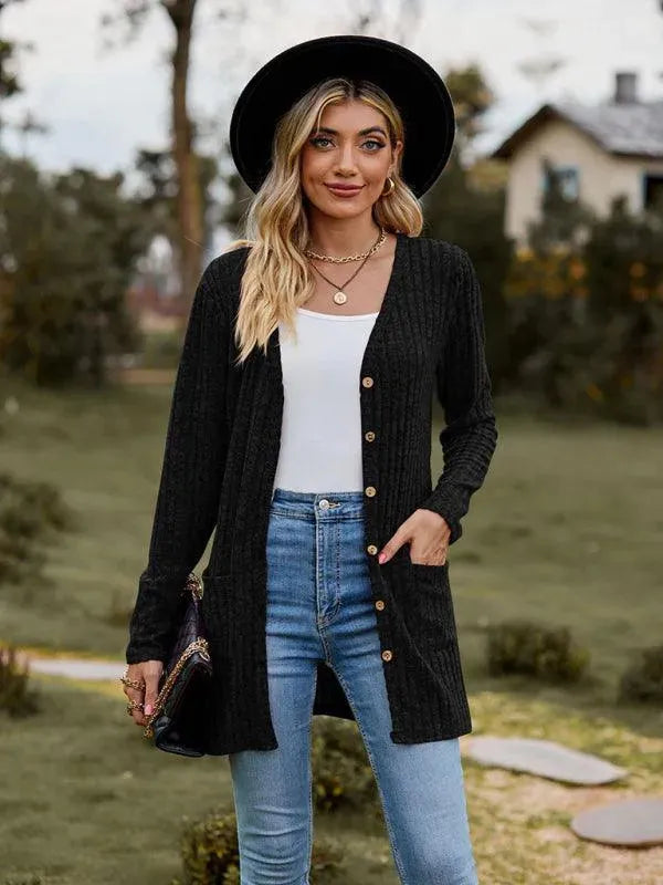 Cardigan élégant en maille pour femme