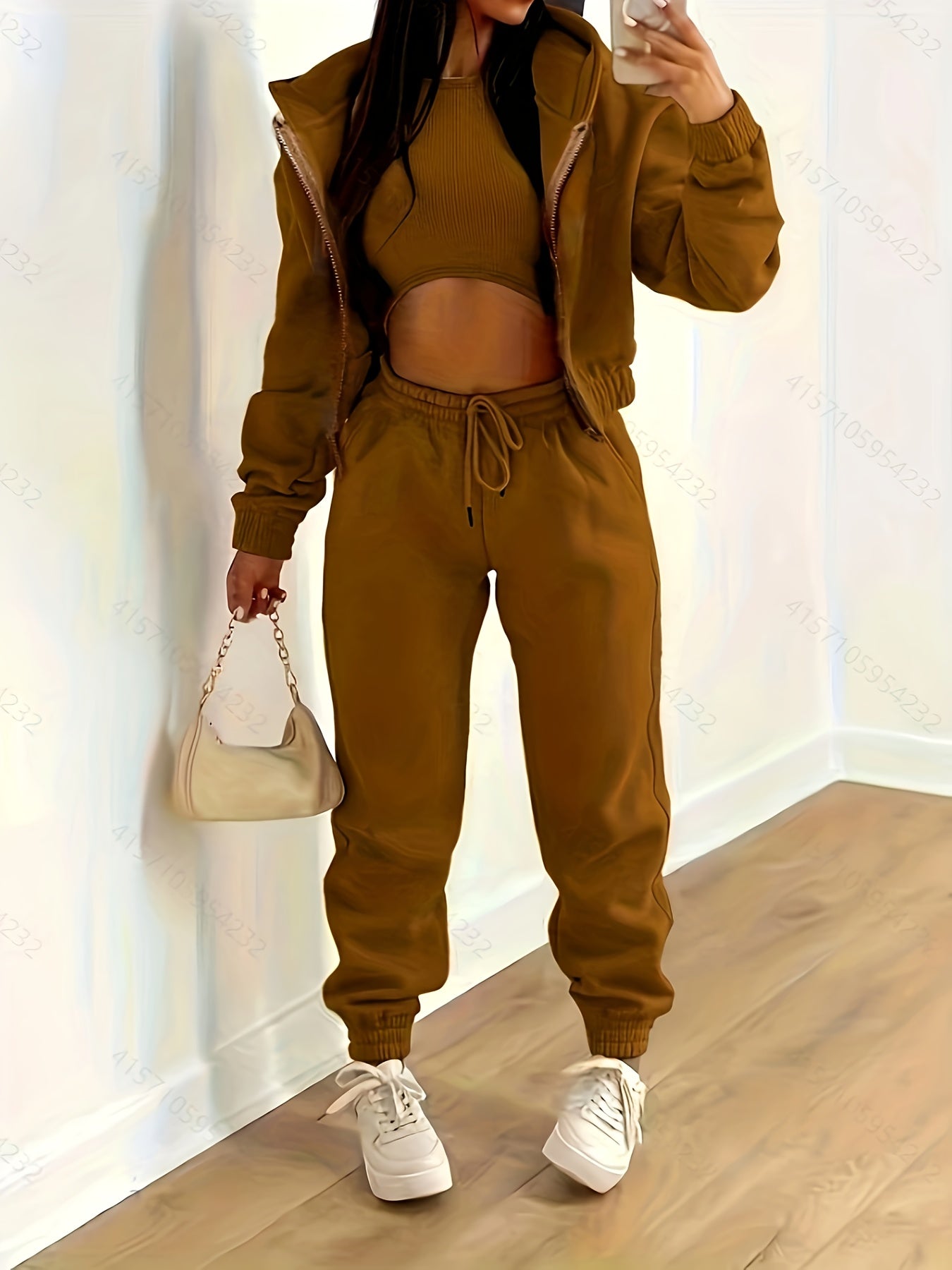Ensemble de survêtement complet capuche pantalon haut
