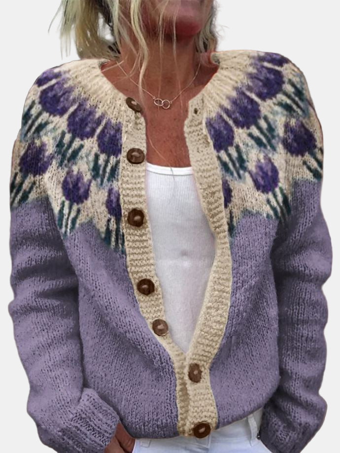 Gilet fleuri élégant pour femme