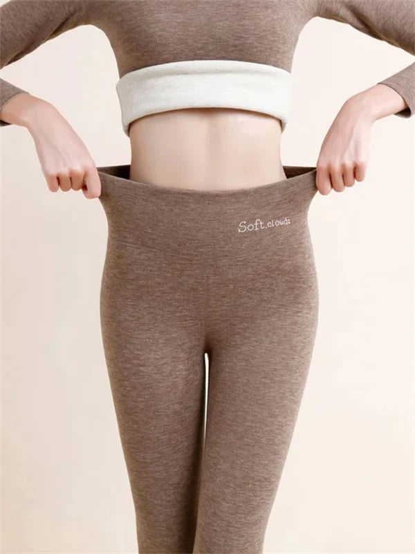Legging d'hiver polaire pour femme - Chaud et ajusté