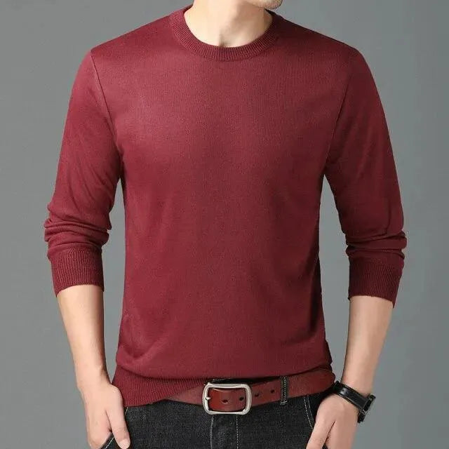 Pull-over homme col rond élégant