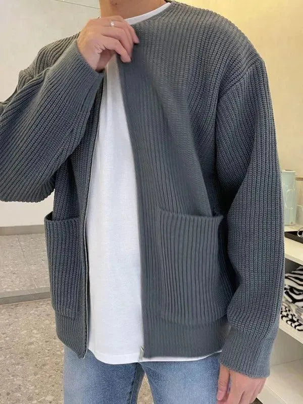 Cardigan confortable pour hommes, style décontracté