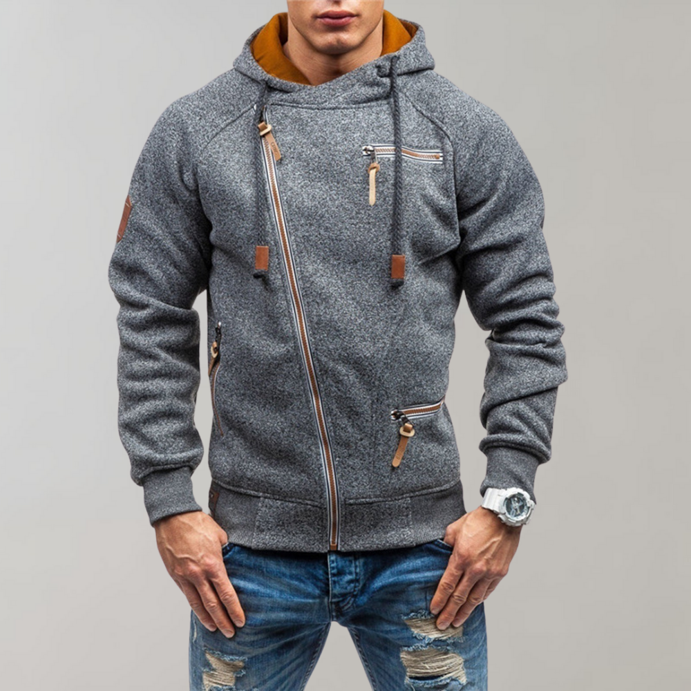 Sweat à capuche zippé confortable moderne et sportif
