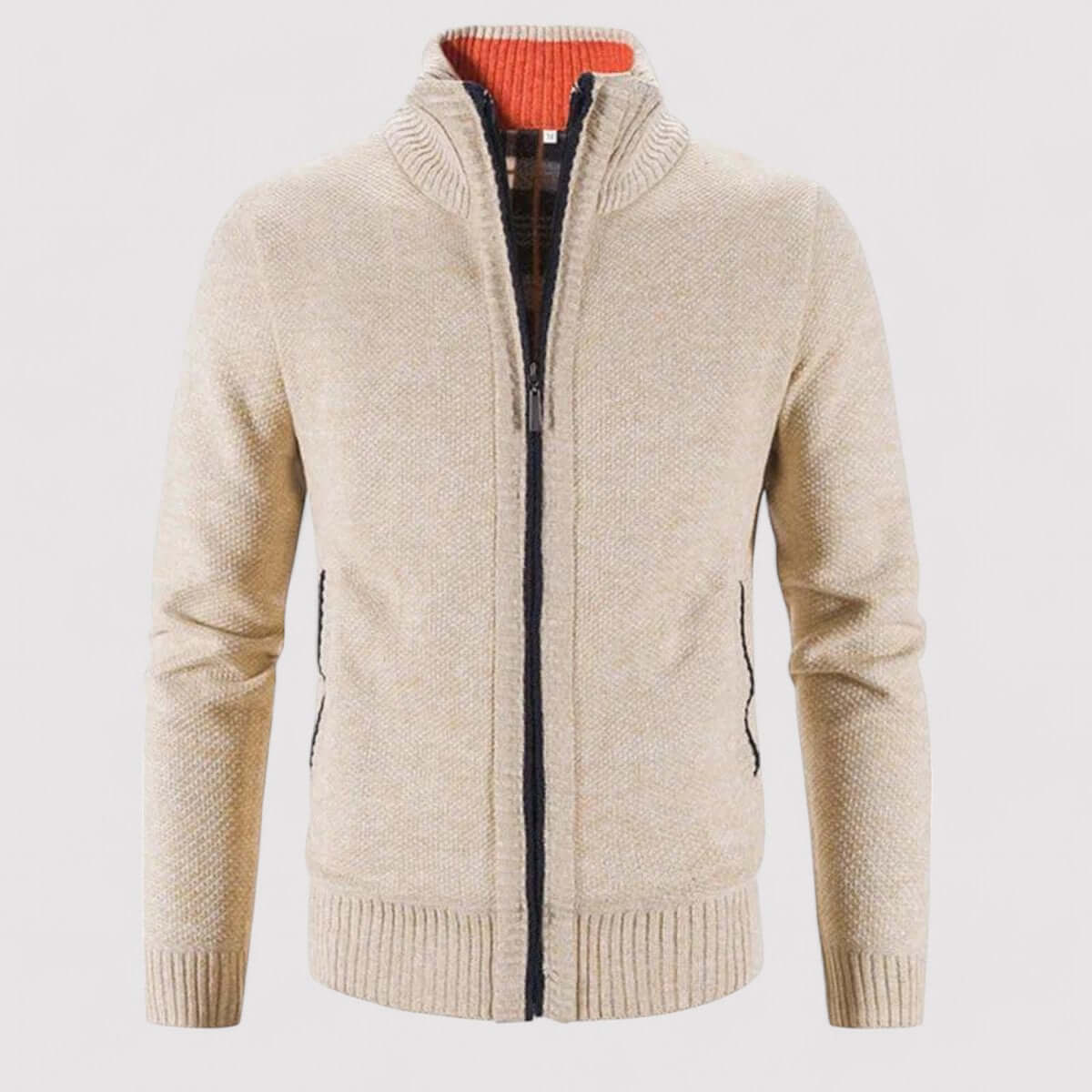 Cardigan en laine pour homme, chaud et confortable