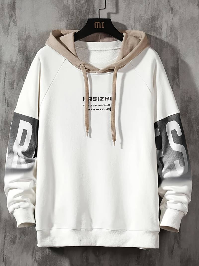Sweat à capuche oversize décontracté pour homme style casual