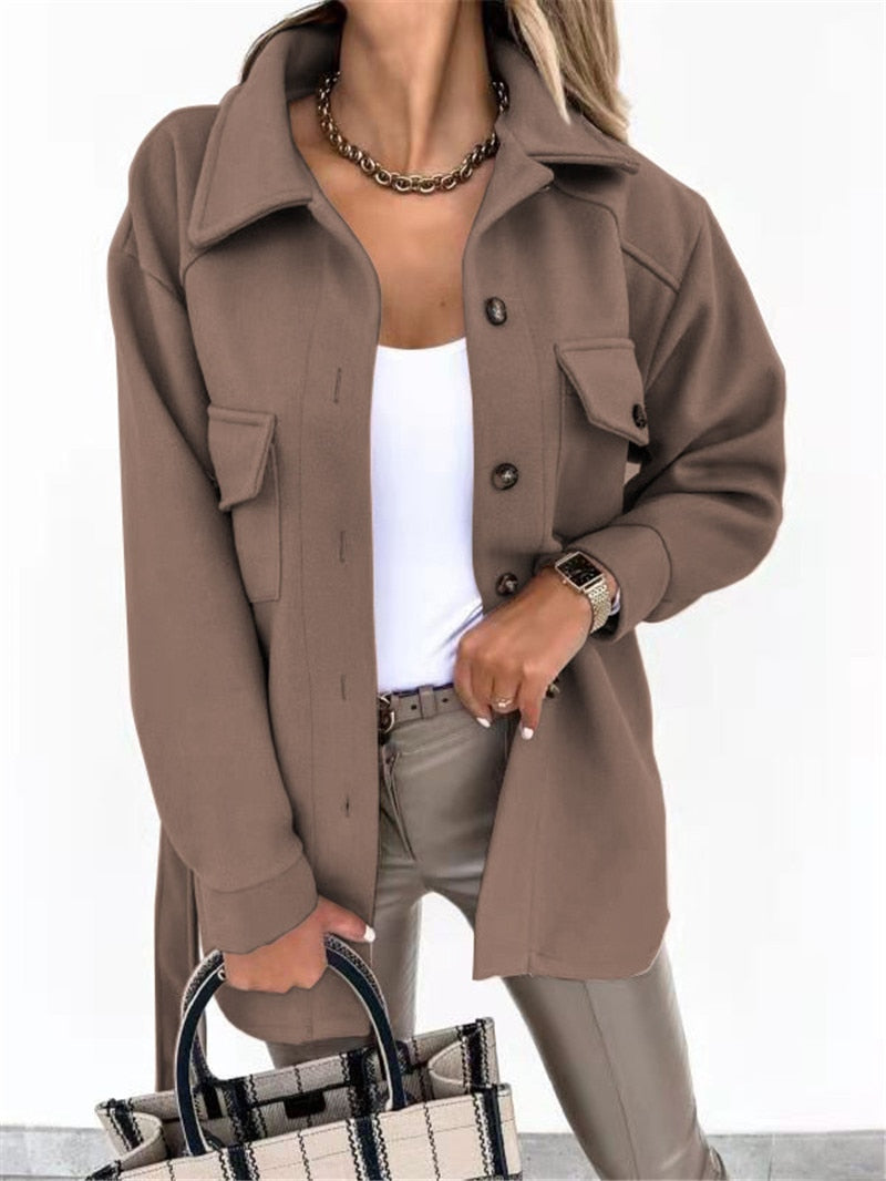 Veste confortable pour femme style oversize