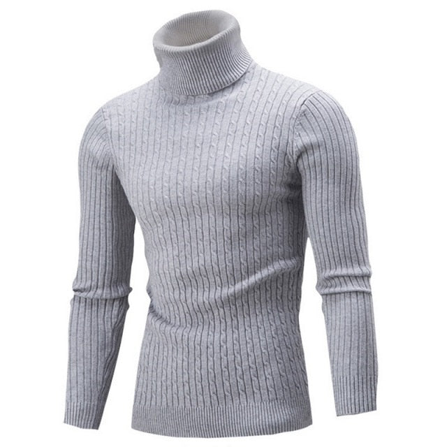 Pull col roulé homme design élégant