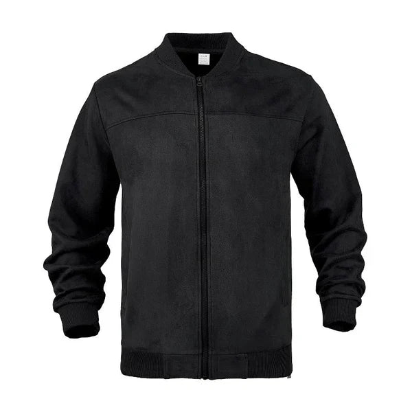 Blouson aviateur en cuir pour hommes léger et élégant