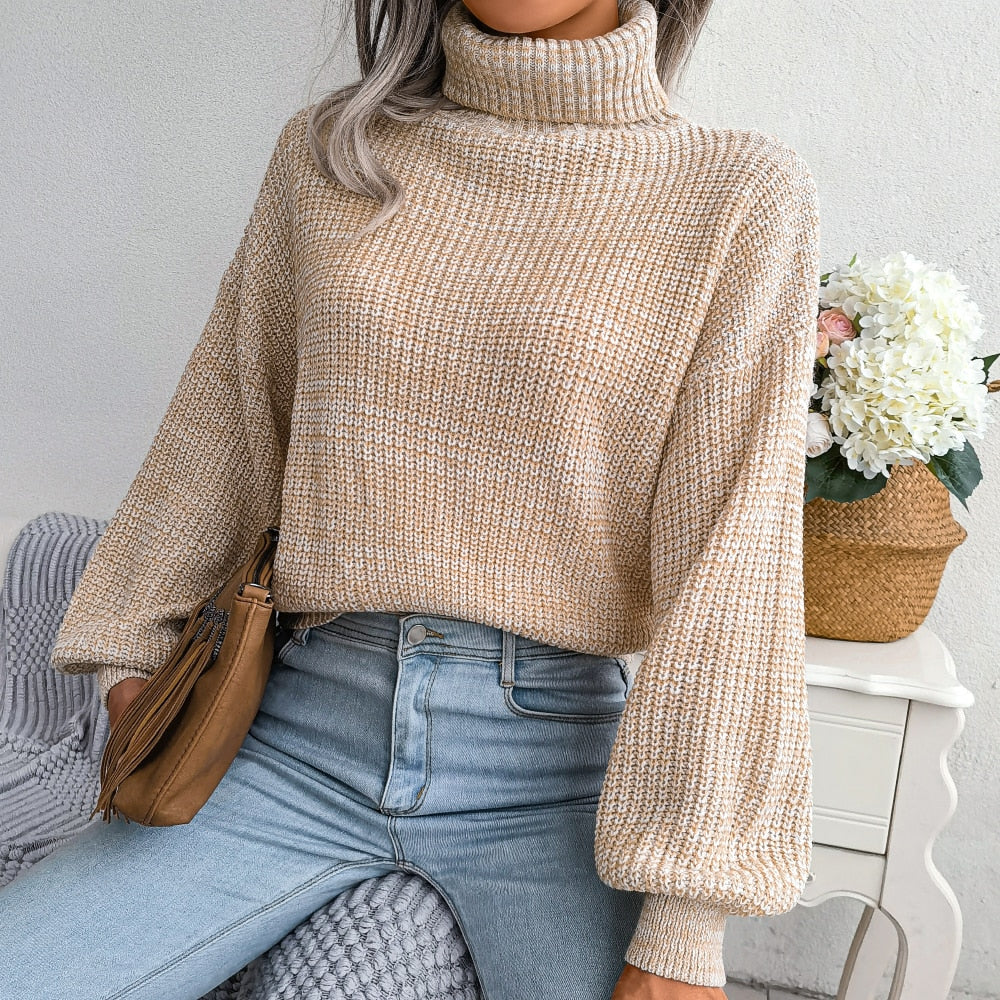 Pulls à col roulé confortables pour femmes