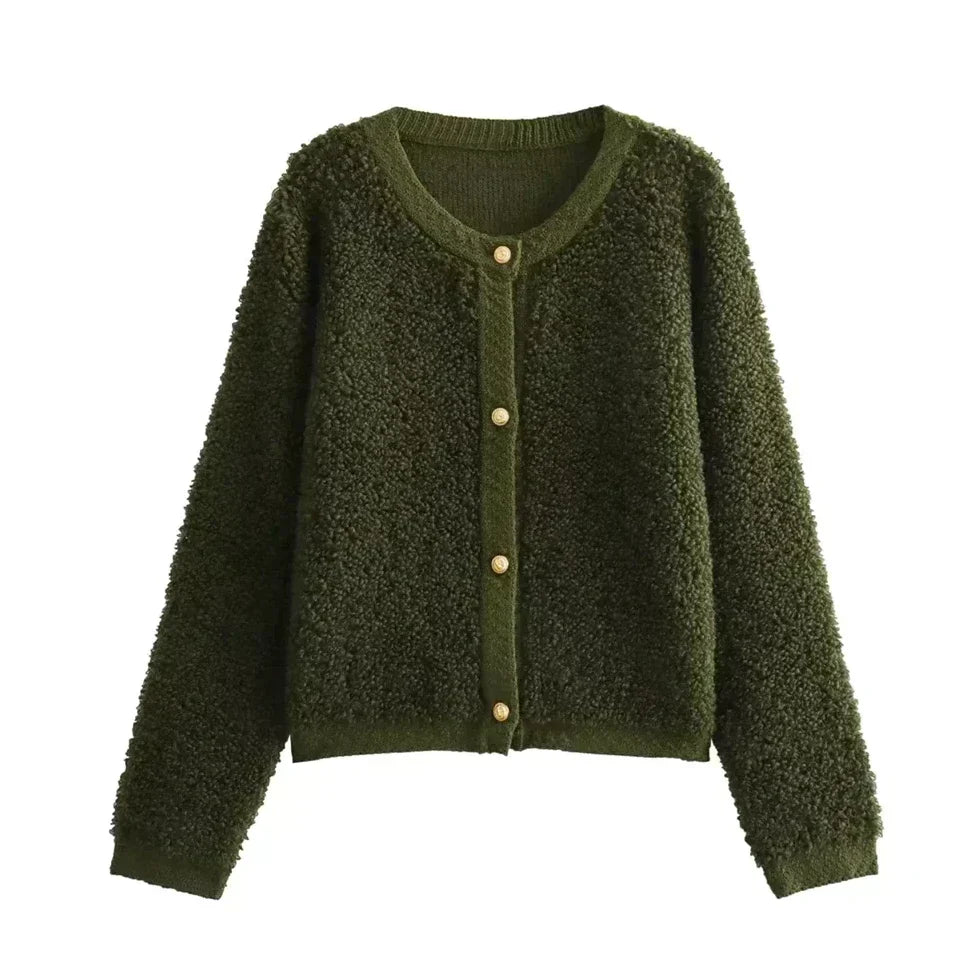 Cardigan doux pour femme, Gilet ultra doux en peluche