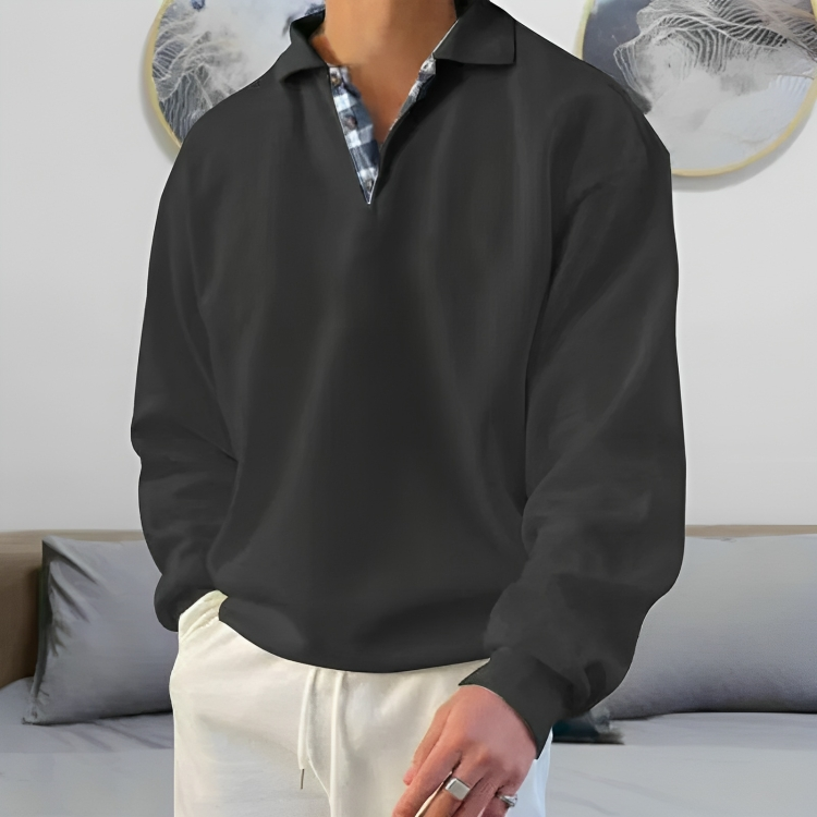 Polo molletonné confortable décontracté