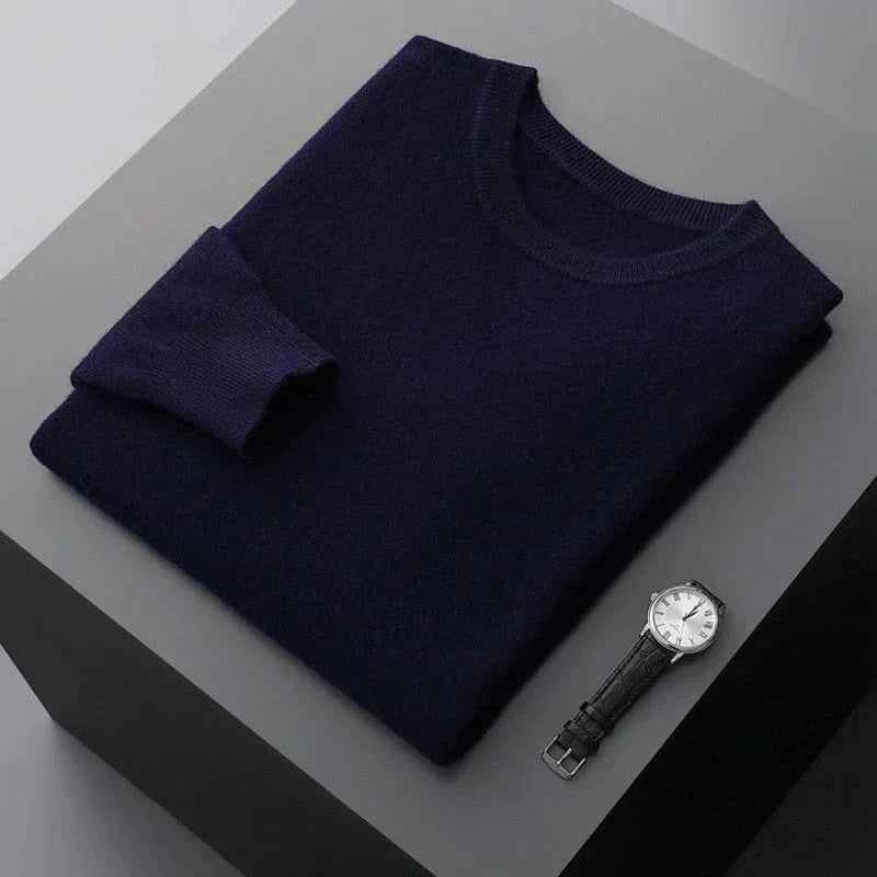 Pull-over homme Col rond classique Aspect élégant