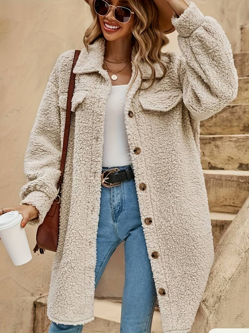 Übergrößer Pelzmantel Damen Luxus Design - IdealeKleiden