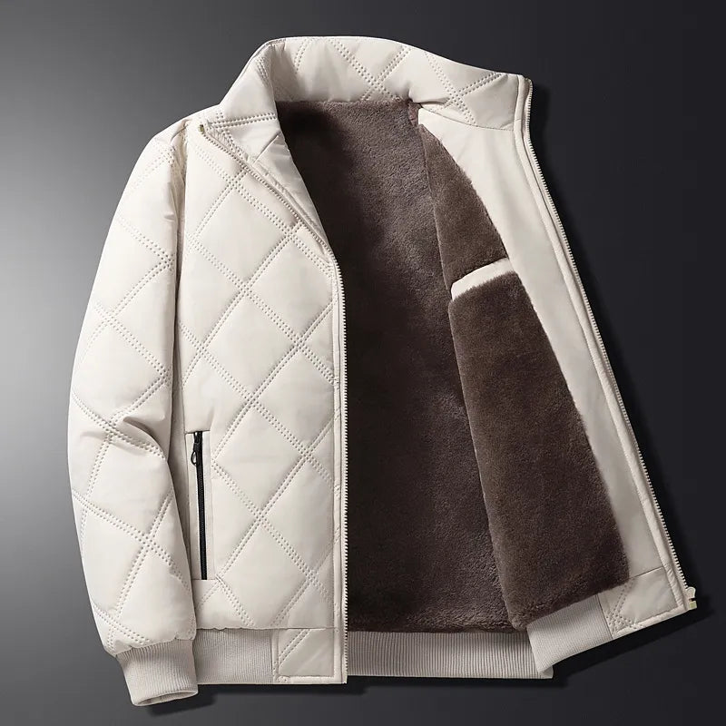 Manteau en polaire pour hommes, veste d'hiver chaude