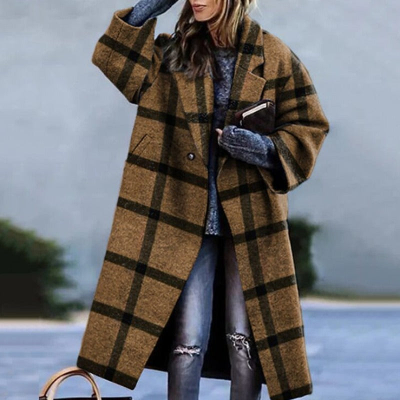 Manteau élégant pour femme Chaud et douillet en laine