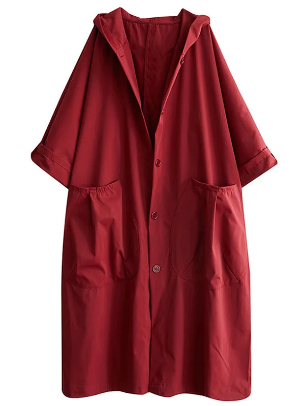 Manteau d'hiver long Damon capuche poches