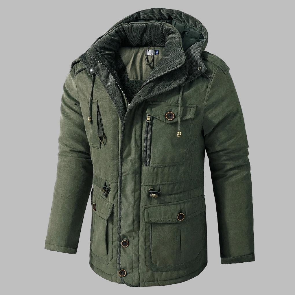 Veste d'hiver homme pratique avec de nombreuses poches