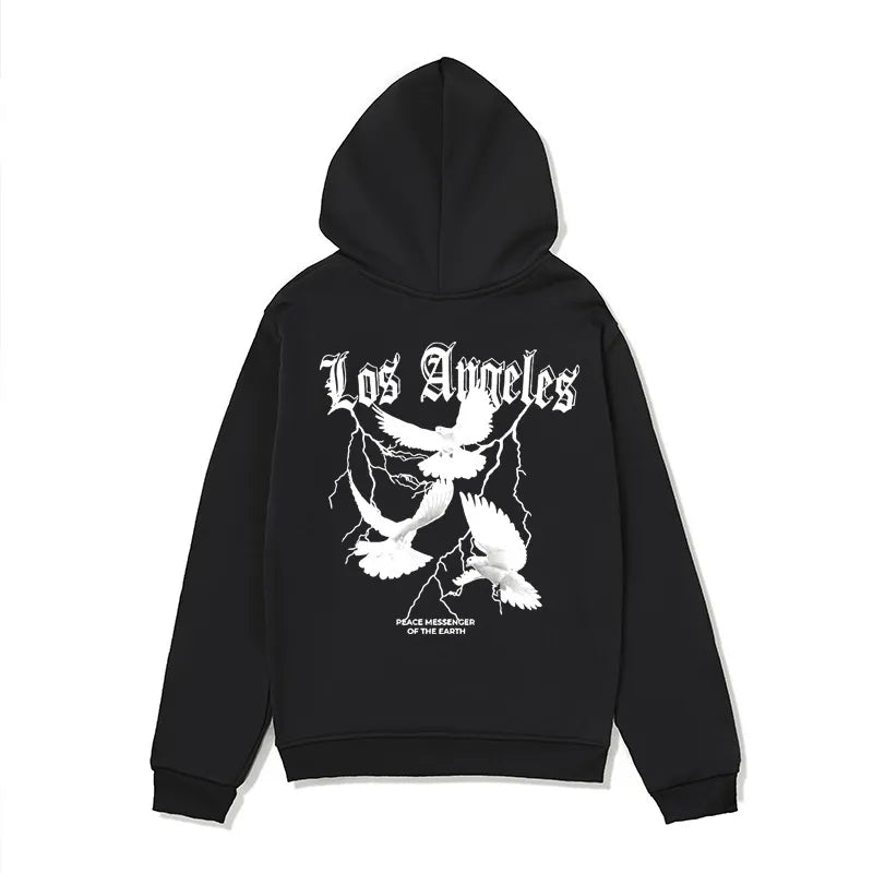 Gothic Hoodie Männer Schwarz Metallic - IdealeKleiden