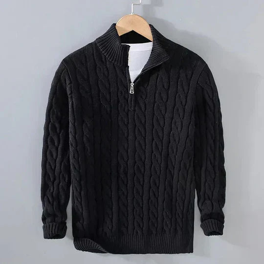 Jayden - Pull en maille fine en laine de qualité