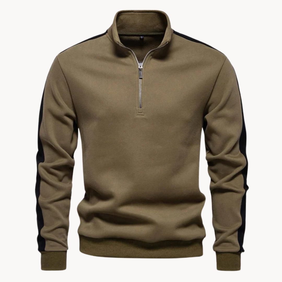 Pull élégant pour femme | Pull de luxe col zippé