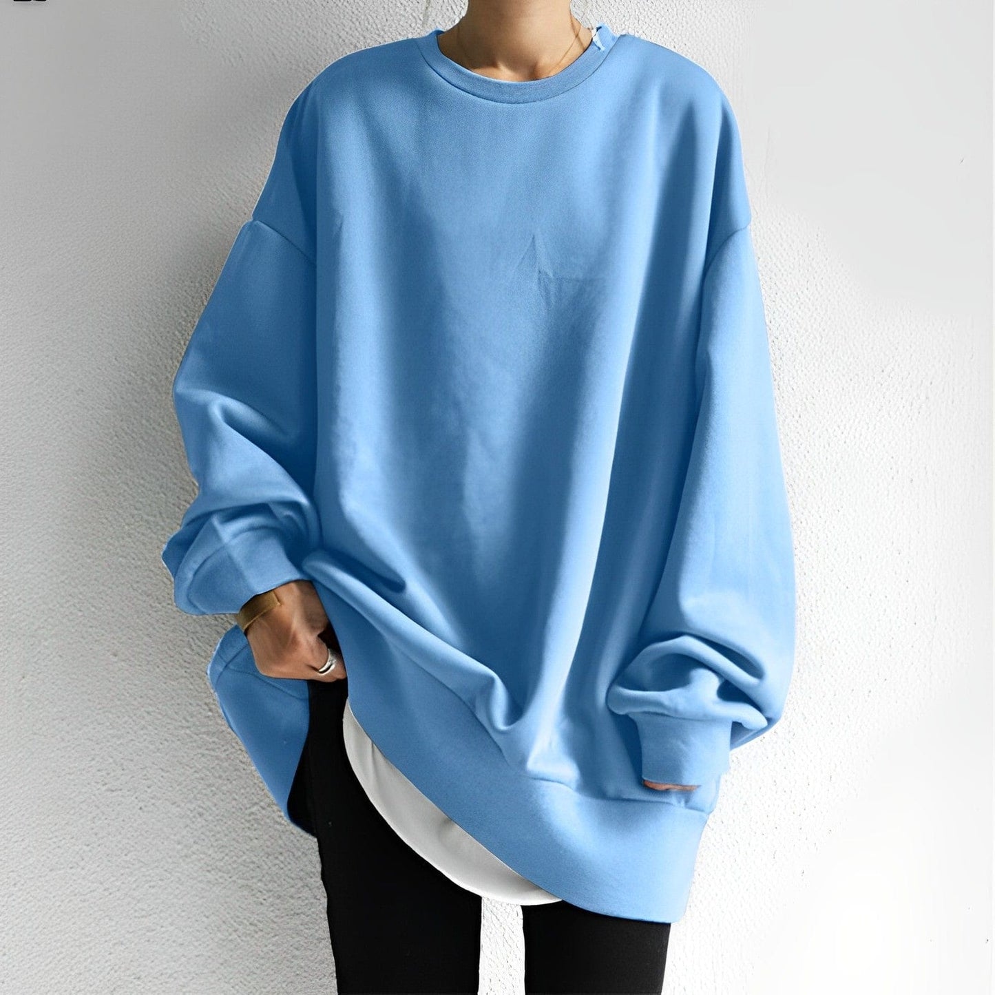 Sweat-shirt grande taille amplement confortable