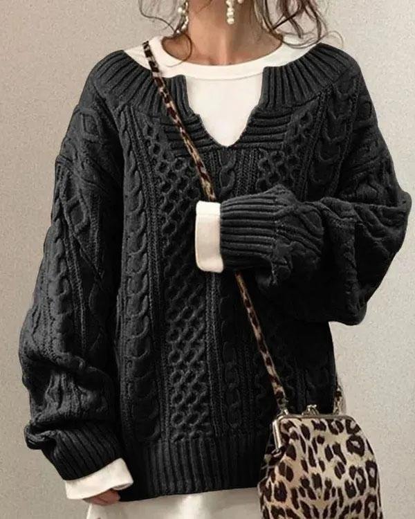 Pull doux, chaud et élégant