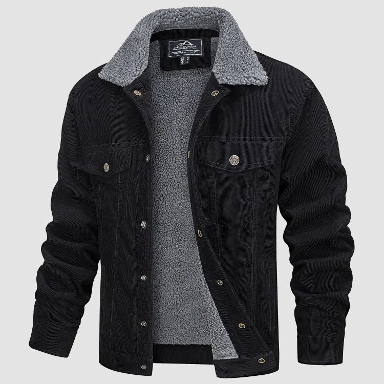 Veste en velours côtelé tendance pour homme