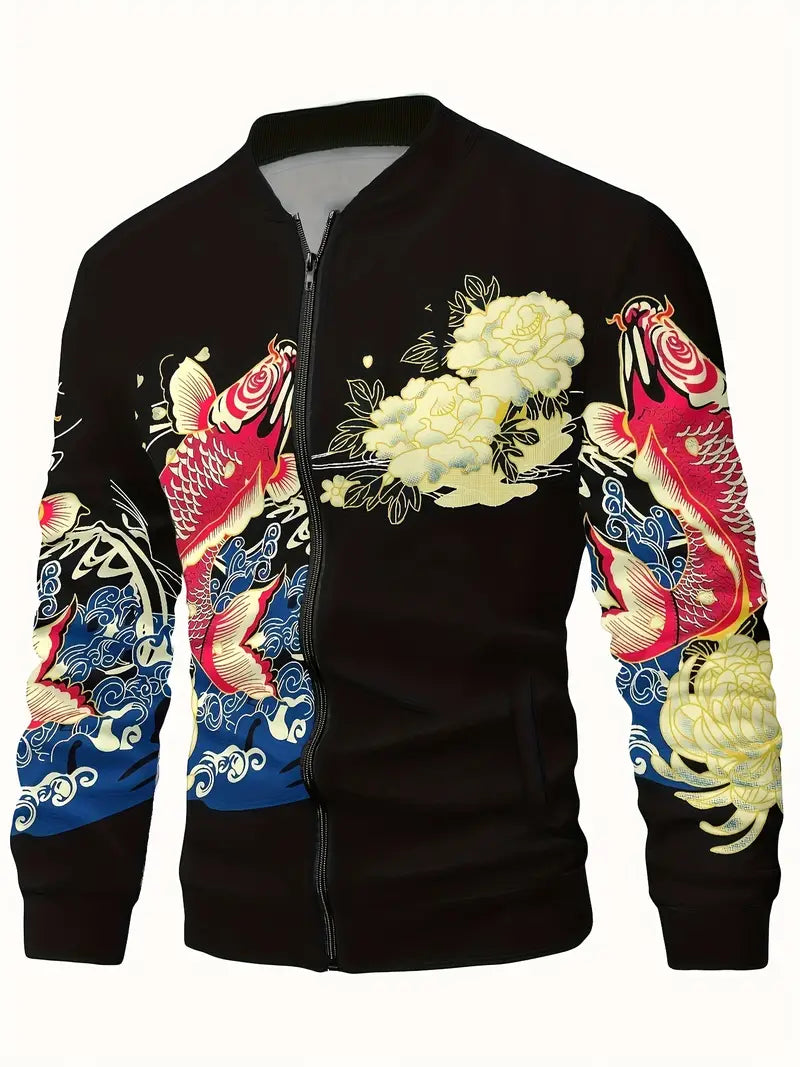Veste décontractée color block pour homme