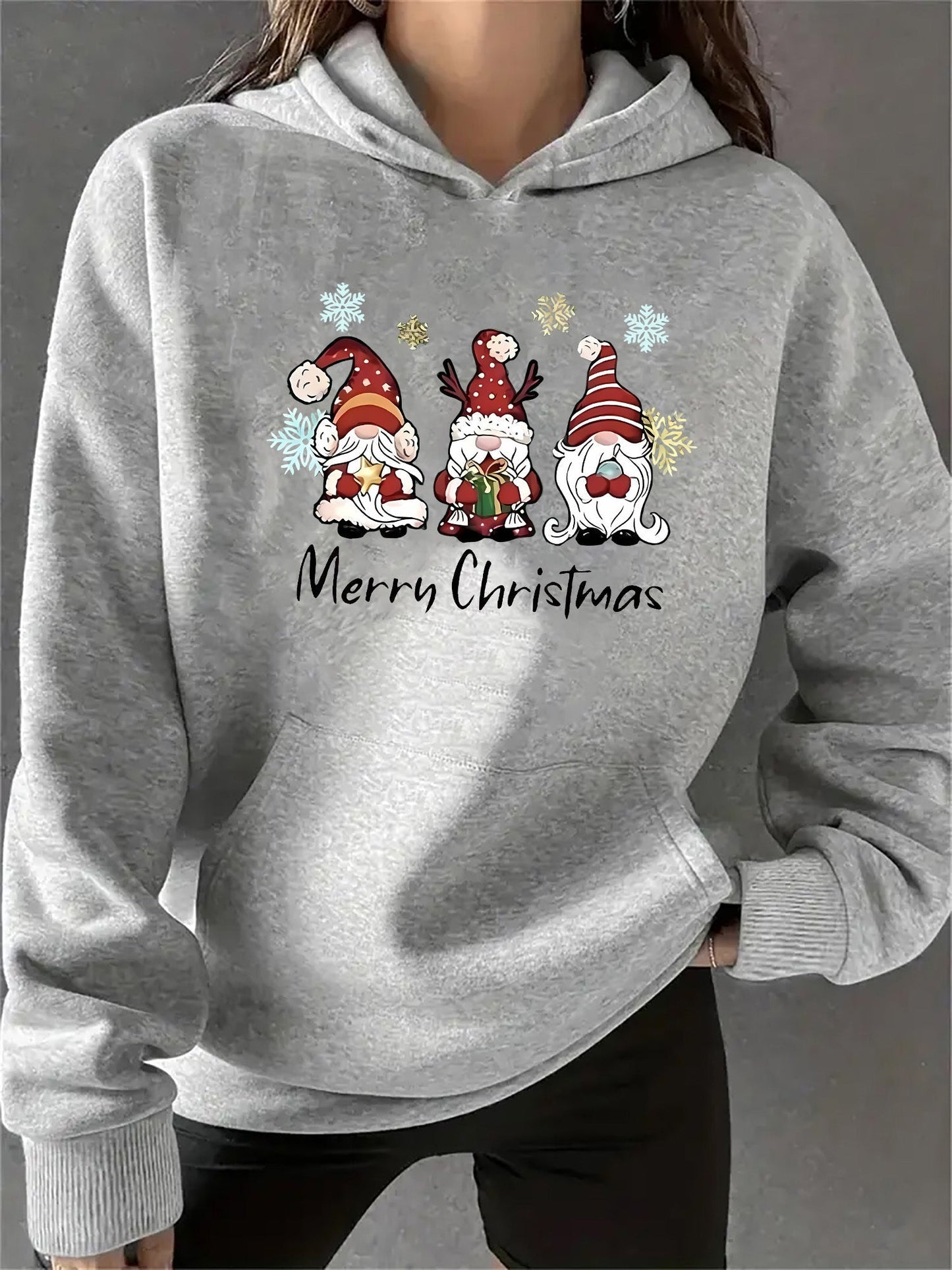 Pull de Noël Capuche Coton Festif