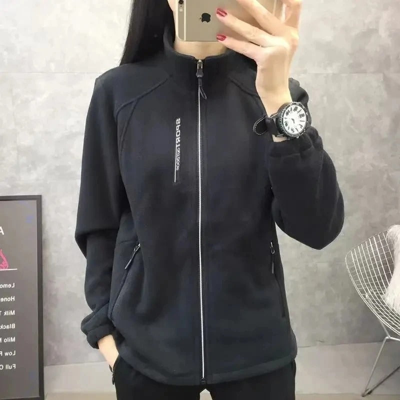 Veste polaire femme manteau d'hiver chaud