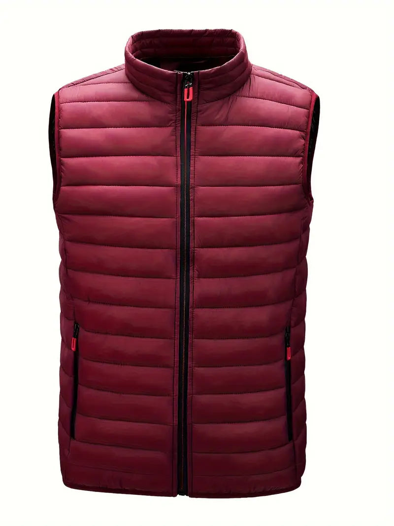 Gilet léger pour homme avec col montant