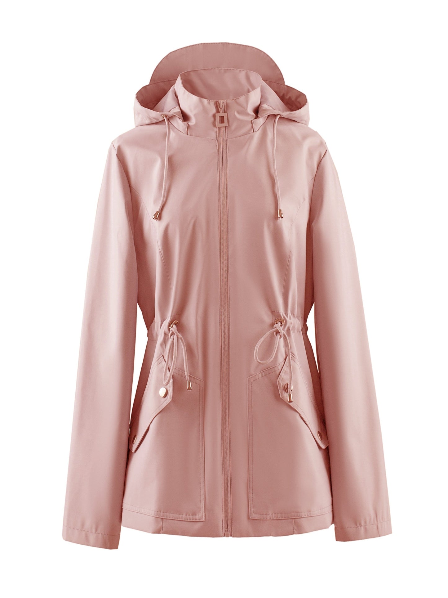Manteau imperméable femme printemps automne capuche