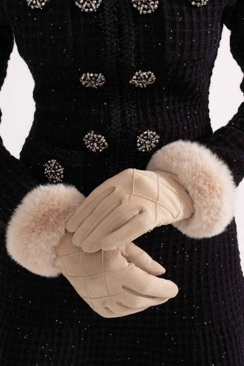 Gants d'hiver doublés chauds