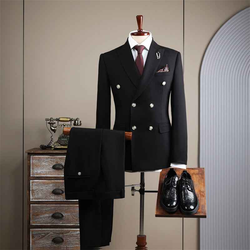 Costume de mariage élégant noir pour homme