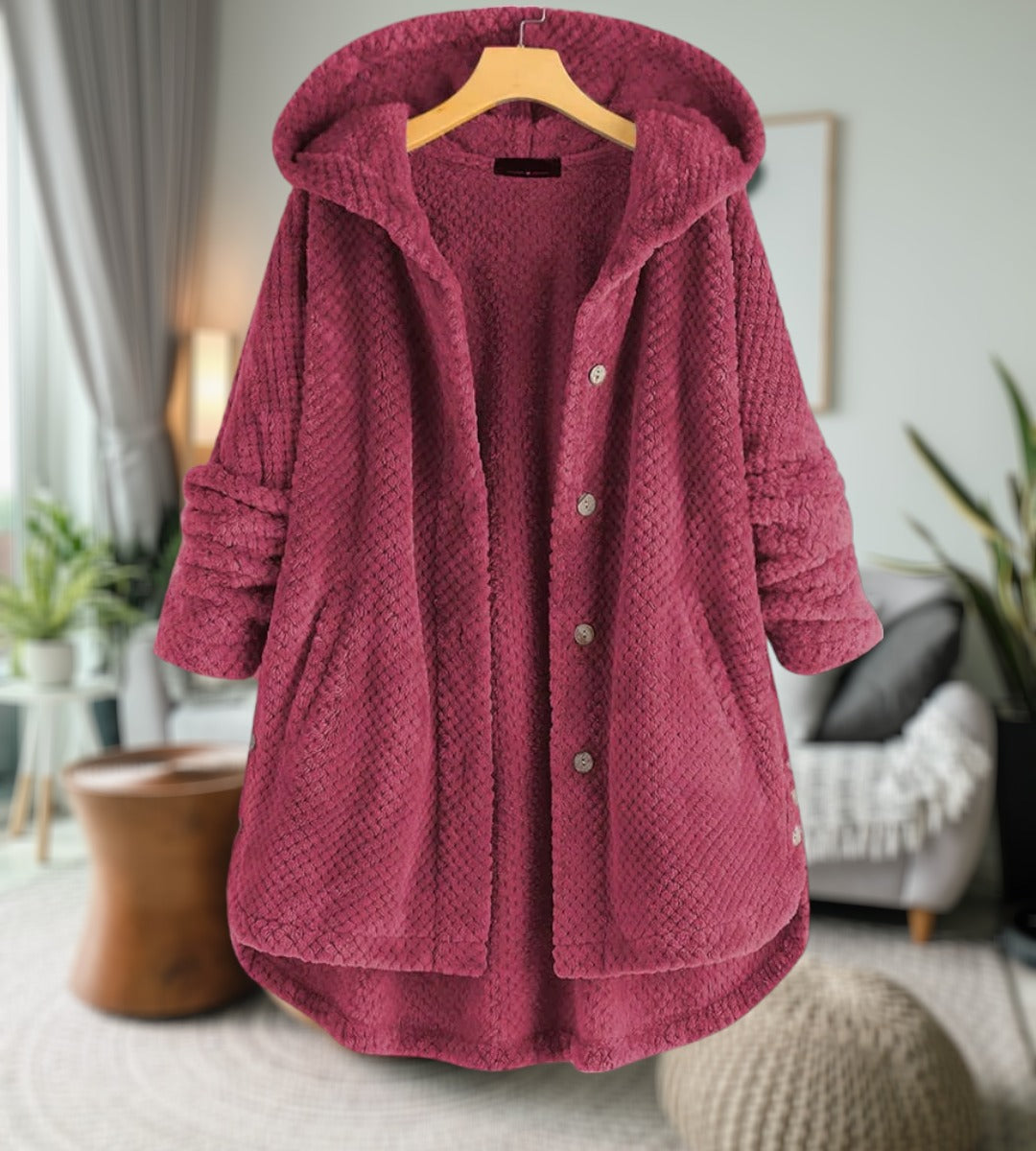 Veste polaire femme Aspect nounours doux
