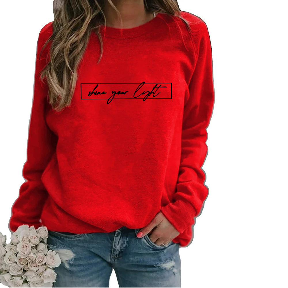 Vêtements pour femmes | Sweat-shirt de mode avec impression de motivation