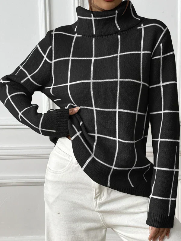 Pull femme Col montant Chaud Hiver